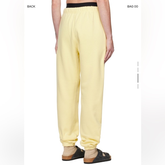 NWT FEAR OF GOD ESSENTIALS Yellow Drawstring Lounge Pants - Picture 3 of 4